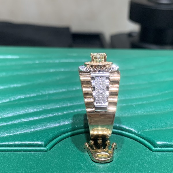 Nhẫn Rolex Demi Rose Gold Diamond