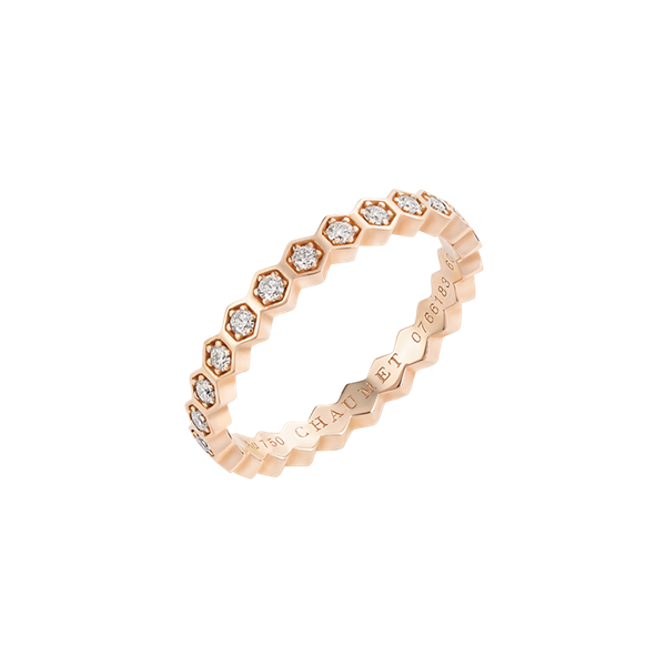 Chaumet Bague Bee My Love Ring Rose Gold Full Pavé