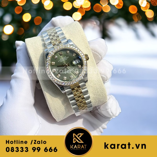 Đồng hồ nữ rolex datejust 31mm diamond benzel 