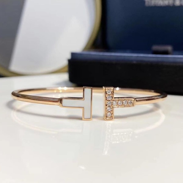 Vòng Tay Tiffany & Co Vàng 18K đính kim cương 