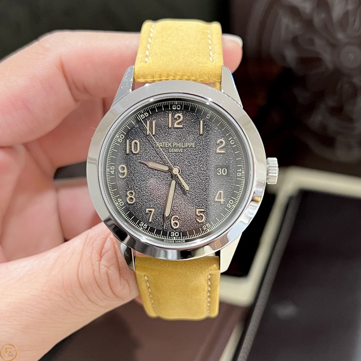 Dây đeo đồng hồ Patek Philippe bằng da cao cấp