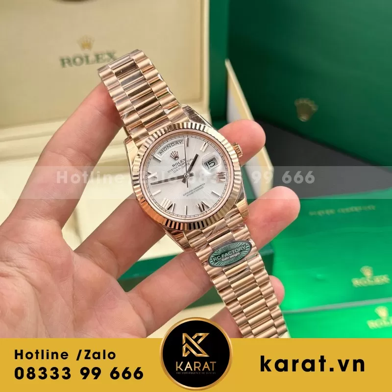 Đồng Hồ BST Rolex Day-Date 40mm phiên bản thép nặng lên tới 210 gram