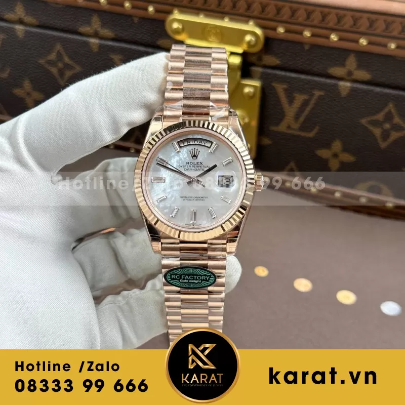 Đồng Hồ BST Rolex Day-Date 40mm phiên bản thép nặng lên tới 210 gram