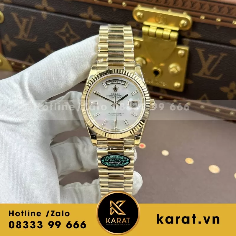 Đồng Hồ BST Rolex Day-Date 40mm phiên bản thép nặng lên tới 210 gram