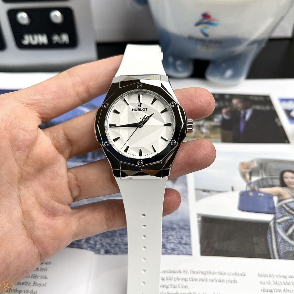 Mặt số Đồng Hồ Hublot Classic Fusion Orlinski White Rep 1:1 đẹp