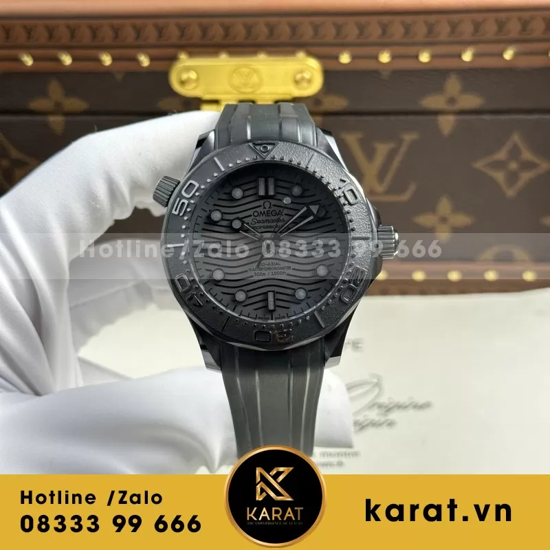 Đồng Hồ Omega Seamaster Diver 300M Replica 1:1 Mặt Số Đen VSF 42mm