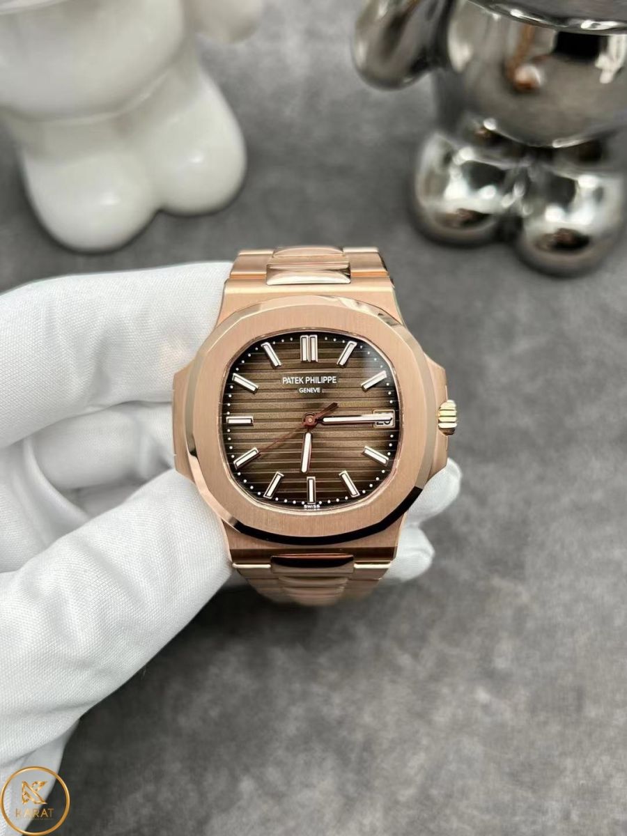 Mặt số đồng hồ Patek Philippe Nautilus 5711/1R vàng khối 918K đẹp