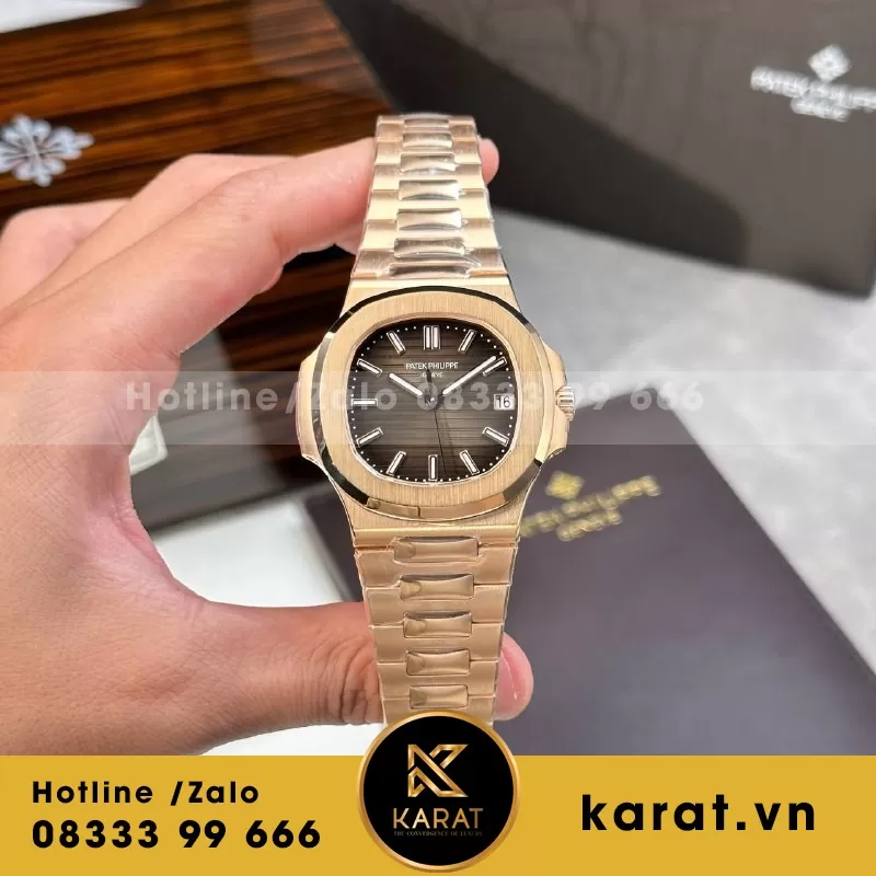 Đồng Hồ Patek Philippe Nautilus 5711 phiên bản tinh chỉnh nhà máy + bọc vàng  size 40mm