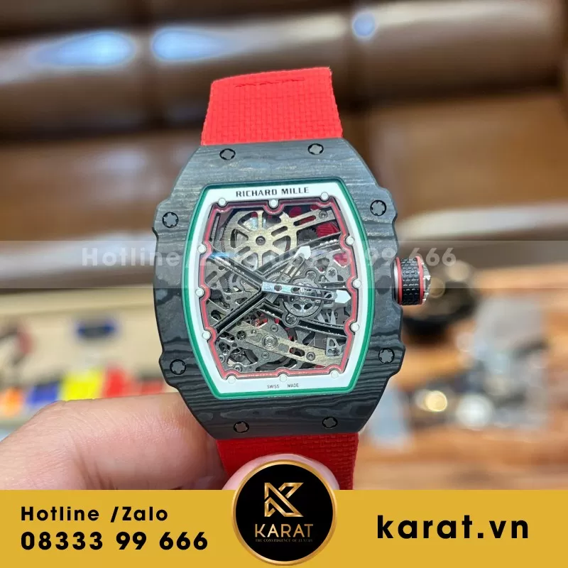 Đồng Hồ Richard Mille Chế Tác RM67-02 Automatic Italy carbon NTPT Rep 1:1   38.7×47.52mm