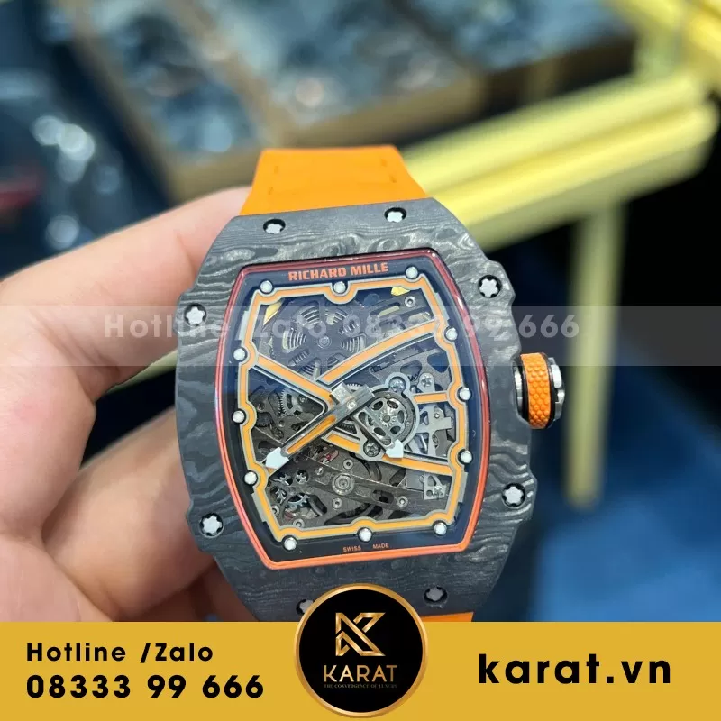 Đồng hồ richard mille RM 67-02 mclaren Lando  Norris  vỏ cong bản nâng cấp mới nhất 