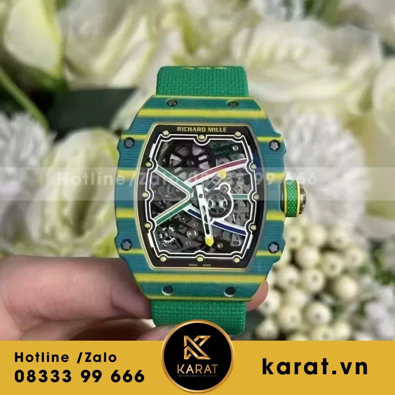 Đồng hồ richard mille RM 67-02 Wayde Van Niekerk vỏ cong bản nâng cấp mới nhất 