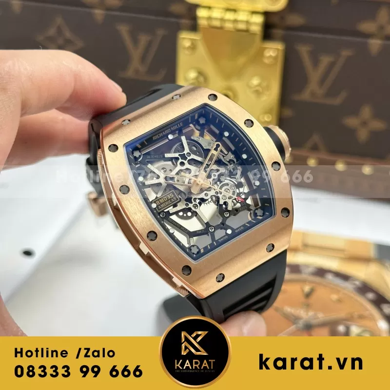 Đồng Hồ Richard Mille RM035 Toro Americas Limited Edition Tuỳ Chỉnh Vàng Khối 18K Độc Quyền Top 1 40x48mm