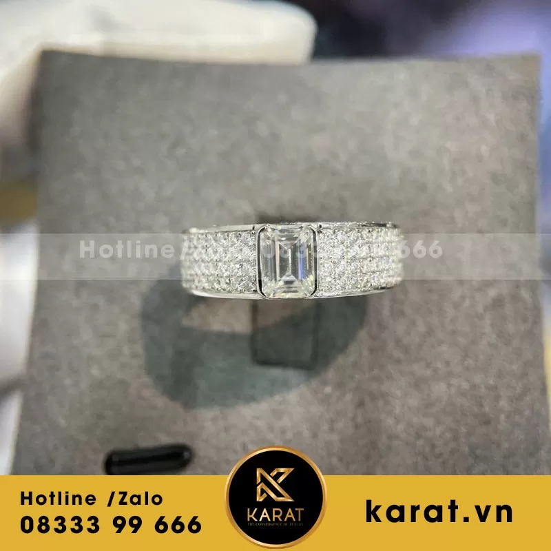 Nhẫn Vàng Trắng The Crown