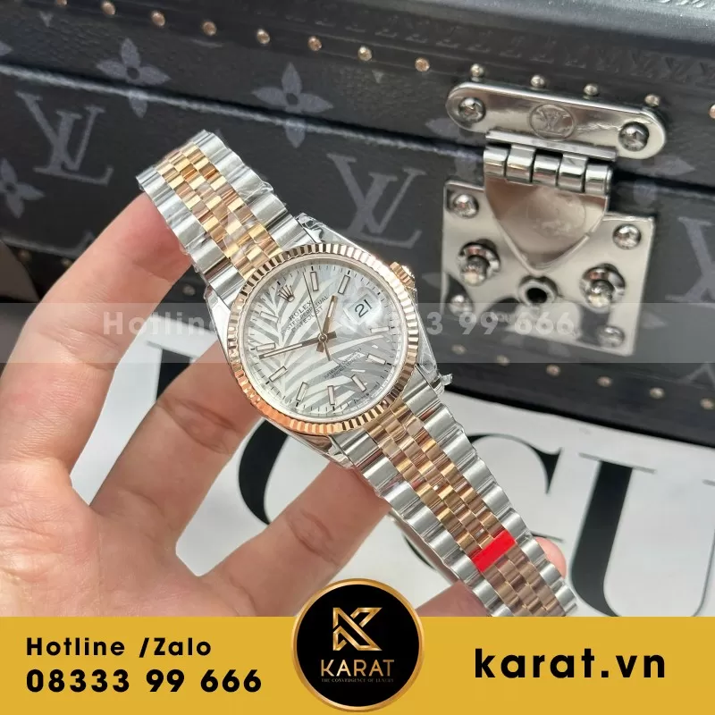 Đồng hồ Rolex Datejust 126331 dial lá cọ• size 36mm• máy cal3235 dandong tích cót 70h• VS Factory