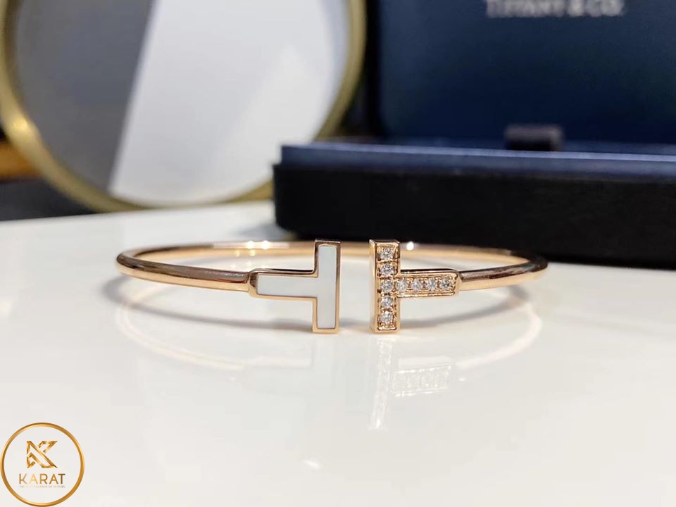 Vòng Tay Tiffany & Co Vàng 18K đính kim cương 